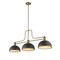 Z-Lite Melange 3 Light Chandelier, Heritage Brass & Bronze + Heritage Brass 725-3HBR-D12BRZ+HBR - alternate 3